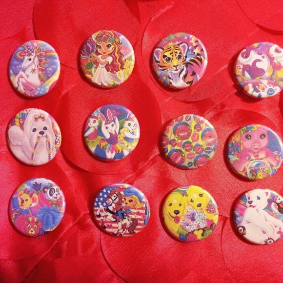 Lisa Frank Button Collection #4 - 15 Buttons